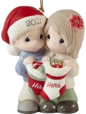 PRECIOUS MOMENTS Dated 2020 Ornament OUR FIRST CHRISTMAS TOGETHER 201004 NEW
